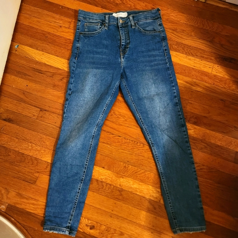 TOPSHOP Jamie Petite Blue Jeans W28 L28
